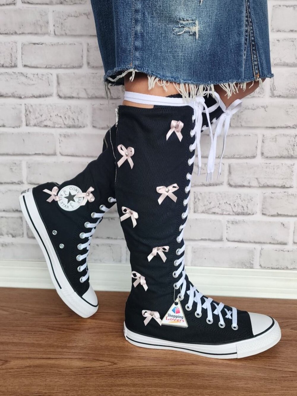 ⭐Converse Chuck Taylor XXHi Bows & Studs Knee Hi 11 Womens Boots Sneaker A17684C